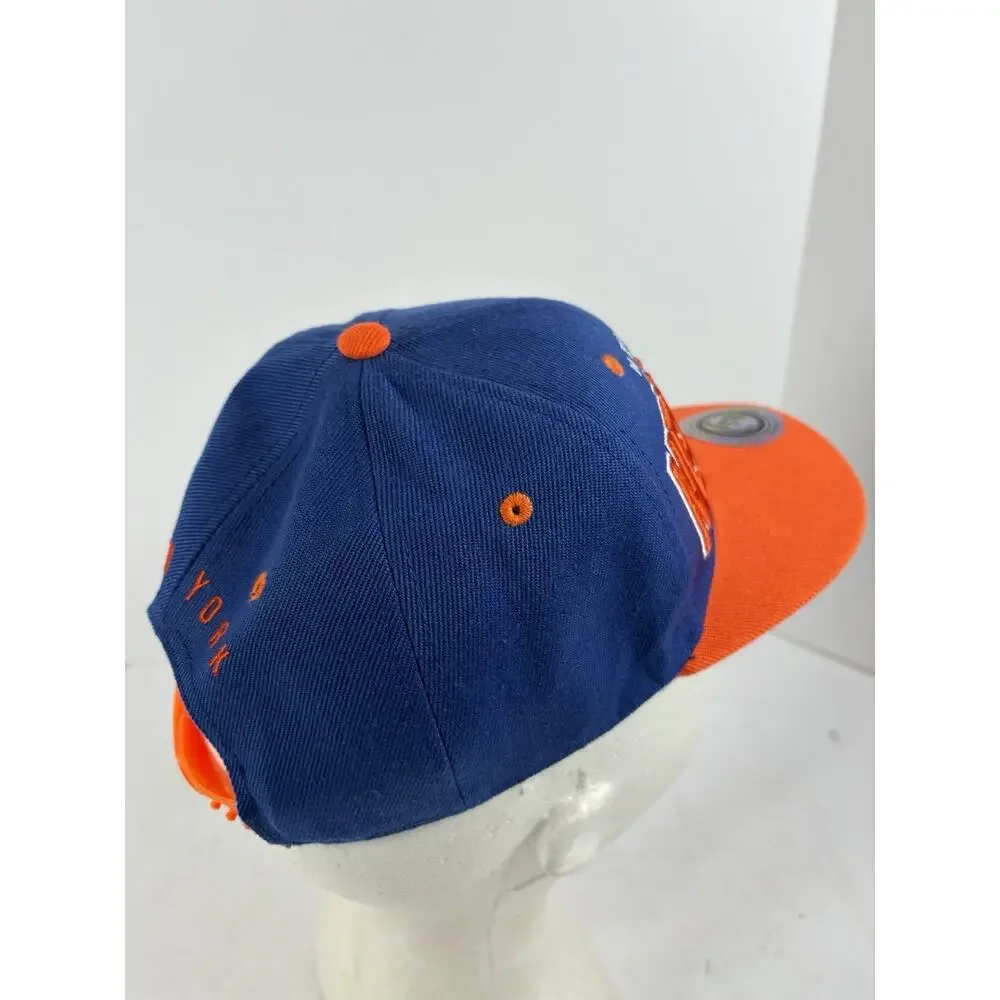 New York Snapback Hat Blue Orange Adjustable Cap Kids Youth NWT T&T